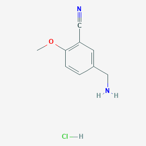 5-(Aminomethyl)-2-methoxybenzonitrile hydrochloride