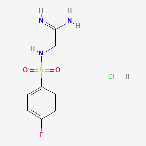 2-(4-Fluorobenzenesulfonamido)ethanimidamide hydrochloride