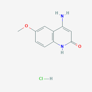 4-Amino-6-methoxy-1,2-dihydroquinolin-2-one hydrochloride