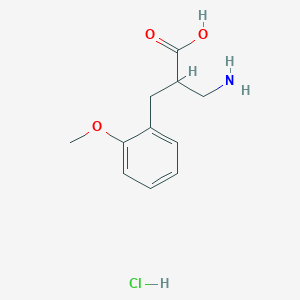 3-Amino-2-[(2-methoxyphenyl)methyl]propanoic acid hydrochloride