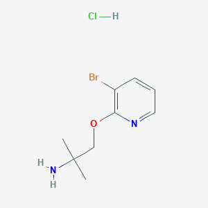 2-(2-Amino-2-methylpropoxy)-3-bromopyridine hydrochloride