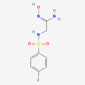 2-(4-fluorobenzenesulfonamido)-N'-hydroxyethanimidamide