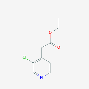 molecular formula C9H10ClNO2 B1378675 Ethyl 2-(3-chloropyridin-4-yl)acetate CAS No. 1236306-08-3