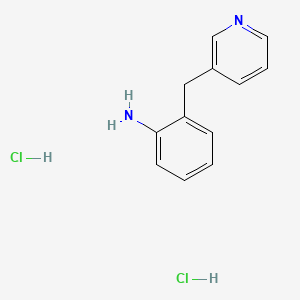 molecular formula C12H14Cl2N2 B1378676 2-(Pyridin-3-ylmethyl)aniline dihydrochloride CAS No. 1803610-85-6