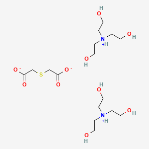 molecular formula C16H36N2O10S B13786783 Thiodiacetic acid triethanolamine CAS No. 87298-95-1