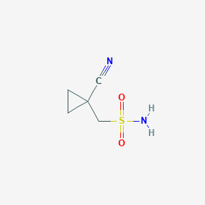 molecular formula C5H8N2O2S B1378680 (1-Cyanocyclopropyl)methanesulfonamide CAS No. 1461707-69-6