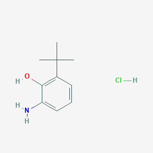 molecular formula C10H16ClNO B1378686 2-Amino-6-tert-butylphenol hydrochloride CAS No. 1803582-32-2