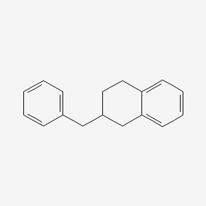molecular formula C17H18 B13787093 Naphthalene, 2-benzyl-1,2,3,4-tetrahydro- CAS No. 27019-09-6