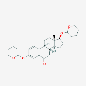 molecular formula C28H38O5 B137871 3,17beta-Di(tetrahydropyranyloxy)-6-keto-estra-1,3,5(10)-triene CAS No. 53573-82-3