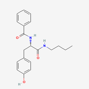 molecular formula C20H24N2O3 B13787106 N-Benzoyltyrosine butylamide CAS No. 95043-84-8