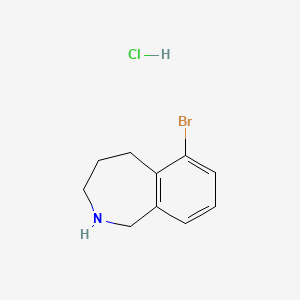 molecular formula C10H13BrClN B1378714 6-bromo-2,3,4,5-tetrahydro-1H-2-benzazepine hydrochloride CAS No. 1803609-55-3