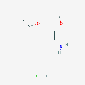 3-Ethoxy-2-methoxycyclobutan-1-amine hydrochloride