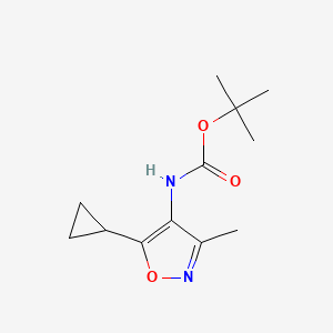 tert-butyl N-(5-cyclopropyl-3-methyl-1,2-oxazol-4-yl)carbamate