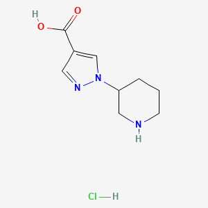 1-(piperidin-3-yl)-1H-pyrazole-4-carboxylic acid hydrochloride