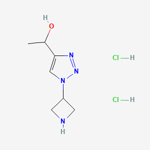1-[1-(azetidin-3-yl)-1H-1,2,3-triazol-4-yl]ethan-1-ol dihydrochloride