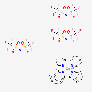 molecular formula C30H21CoF18N12O12S6 B13787311 FK102Co(II) TFSI salt 