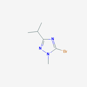 molecular formula C6H10BrN3 B1378732 5-bromo-3-isopropyl-1-methyl-1H-1,2,4-triazole CAS No. 1548015-10-6