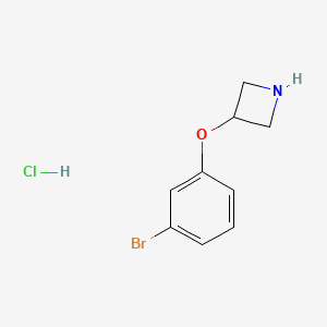 molecular formula C9H11BrClNO B1378736 3-(3-Bromophenoxy)azetidine hydrochloride CAS No. 1707367-41-6