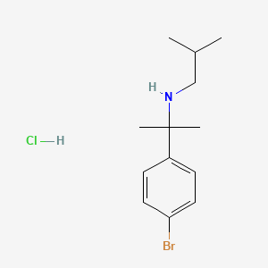 molecular formula C13H21BrClN B1378739 [2-(4-Bromophenyl)propan-2-yl](2-methylpropyl)amine hydrochloride CAS No. 1607277-68-8