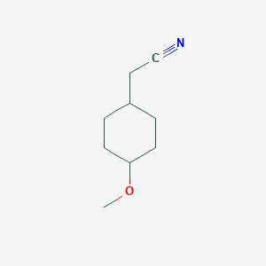 molecular formula C9H15NO B1378746 2-(4-甲氧基环己基)乙腈 CAS No. 1461709-30-7