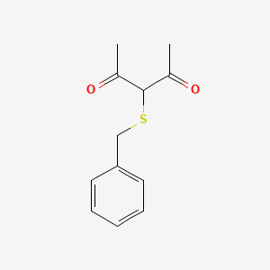 molecular formula C12H14O2S B1378747 3-(Benzylsulfanyl)pentane-2,4-dione CAS No. 16601-30-2