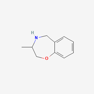 molecular formula C10H13NO B1378751 3-Methyl-2,3,4,5-tetrahydro-1,4-benzoxazepine CAS No. 1461714-46-4