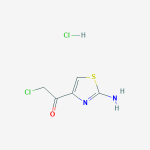 molecular formula C5H6Cl2N2OS B1378755 1-(2-氨基-1,3-噻唑-4-基)-2-氯乙酮盐酸盐 CAS No. 1461709-10-3
