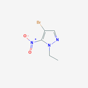 molecular formula C5H6BrN3O2 B1378759 4-溴-1-乙基-5-硝基-1H-吡唑 CAS No. 1439820-86-6