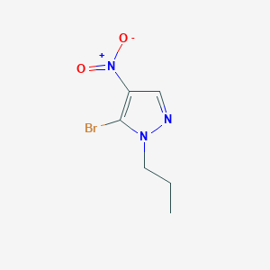 molecular formula C6H8BrN3O2 B1378760 5-溴-4-硝基-1-丙基-1H-吡唑 CAS No. 1429309-51-2