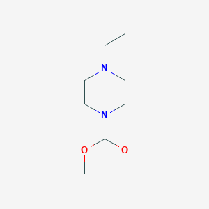 molecular formula C9H20N2O2 B13787612 1-(Dimethoxymethyl)-4-ethylpiperazine CAS No. 82502-65-6