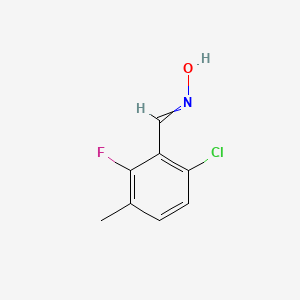 molecular formula C8H7ClFNO B13787637 6-Chloro-2-fluoro-3-methyl-benzaldehyde oxime 