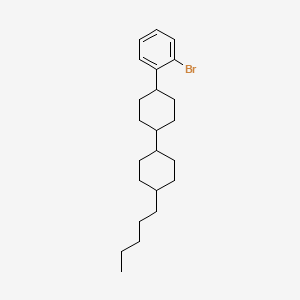 molecular formula C23H35Br B13787664 1-Bromo-2-[4-(4-pentylcyclohexyl)cyclohexyl]benzene 