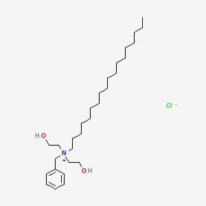 molecular formula C29H54ClNO2 B13787689 Benzylbis(2-hydroxyethyl)octadecylammonium chloride CAS No. 26271-97-6