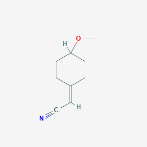 molecular formula C9H13NO B1378773 2-(4-Methoxycyclohexylidene)acetonitrile CAS No. 1461707-97-0