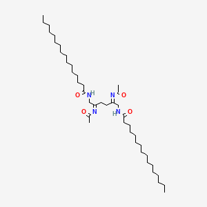 molecular formula C42H78N4O4 B13787737 N,N'-[Ethane-1,2-diylbis[(acetylimino)ethane-2,1-diyl]]bishexadecan-1-amide CAS No. 93923-74-1