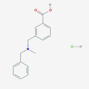 3-{[Benzyl(methyl)amino]methyl}benzoic acid hydrochloride