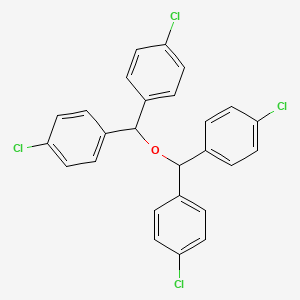 molecular formula C26H18Cl4O B13787869 1-[Bis(4-chlorophenyl)methoxy-(4-chlorophenyl)methyl]-4-chlorobenzene CAS No. 74562-99-5