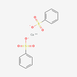 molecular formula C12H10CaO6S2 B13787916 Calcium di(benzenesulphonate) CAS No. 934-54-3