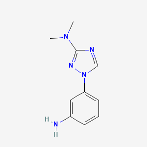 1-(3-aminophenyl)-N,N-dimethyl-1H-1,2,4-triazol-3-amine
