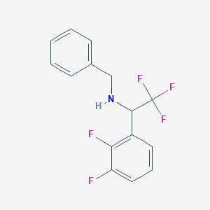 Benzyl[1-(2,3-difluorophenyl)-2,2,2-trifluoroethyl]amine