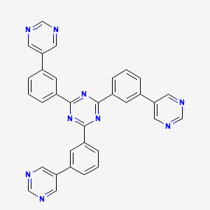 molecular formula C33H21N9 B13787961 2,4,6-Tris(3-(pyrimidin-5-yl)phenyl)-1,3,5-triazine 