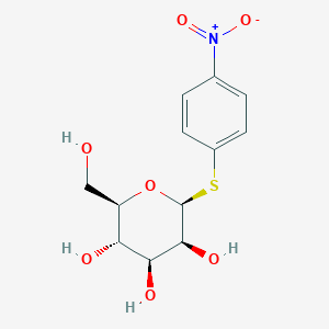 molecular formula C12H15NO7S B013788 4-Nitrophenyl 1-thio-beta-D-mannopyranoside CAS No. 55385-51-8