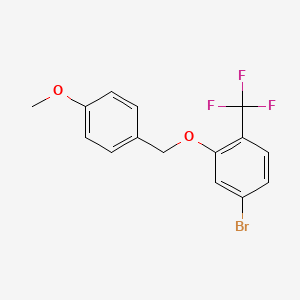 4-Bromo-2-[(4-methoxyphenyl)methoxy]-1-(trifluoromethyl)benzene