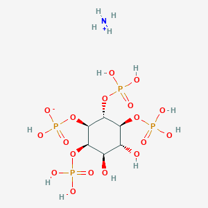 molecular formula C6H19NO18P4 B13788002 D-Myo-inositol-1,2,5,6-tetrakis-*phospha TE ammonium 