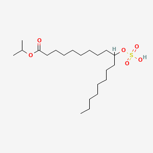 molecular formula C21H42O6S B13788026 Propan-2-yl 10-(sulfooxy)octadecanoate CAS No. 68015-70-3