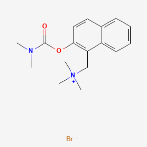 molecular formula C17H23BrN2O2 B13788065 (2-Hydroxy-1-naphthylmethyl)trimethylammonium bromide dimethylcarbamate (ester) CAS No. 66967-83-7