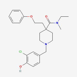 molecular formula C24H31ClN2O3 B13788068 Bepristat 1a 