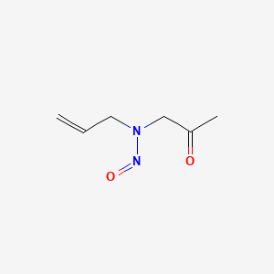 molecular formula C6H10N2O2 B13788075 N-Nitrosoallyl-2-oxopropylamine CAS No. 91308-71-3