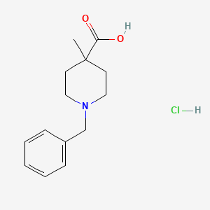 molecular formula C14H20ClNO2 B1378812 1-Benzyl-4-methylpiperidine-4-carboxylic acid hydrochloride CAS No. 1461713-24-5