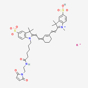 molecular formula C43H50KN4O9S2 B13788166 Sulfo-Cyanine7 maleimide 